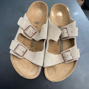Women’s Birkenstock Arizona Sandals, Suede, Classic footbed